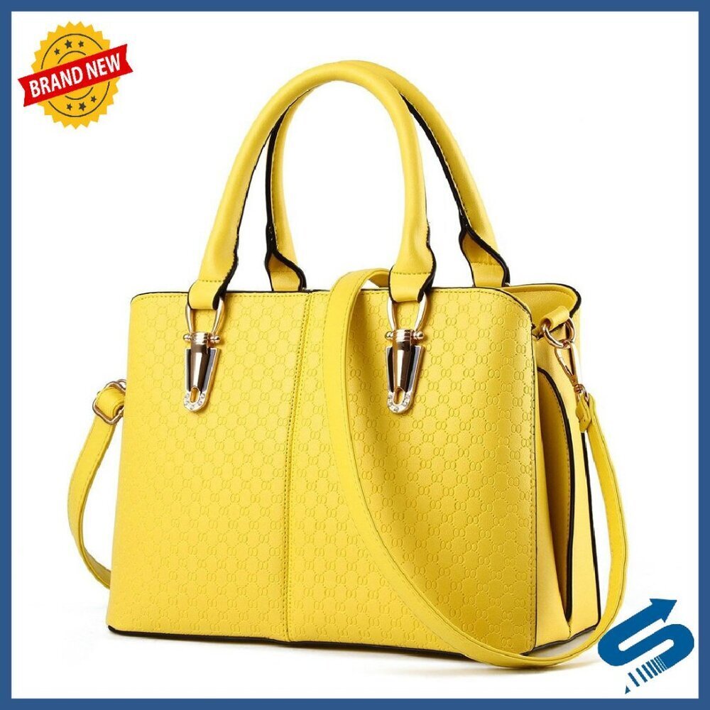 PU Leather Satchel Bag with Multiple Pockets for Daily Use & Travel